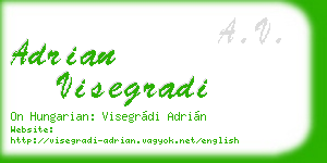 adrian visegradi business card